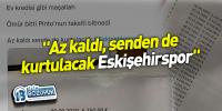 Eskişehirspor Başkanı Mehmet Şimşek'ten kararlılık içeren paylaşım